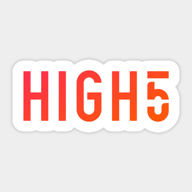 High5 logotype - dégradé Sticker by sylvaindrolet